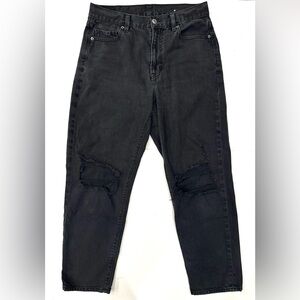 American Eagle Ladies Mom Jeans Black Size 8 Regular